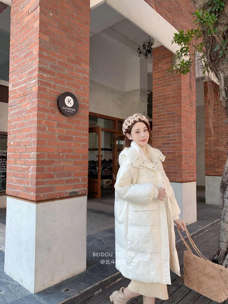 若语 羽绒服拍摄 TMT外景 网红风 图26